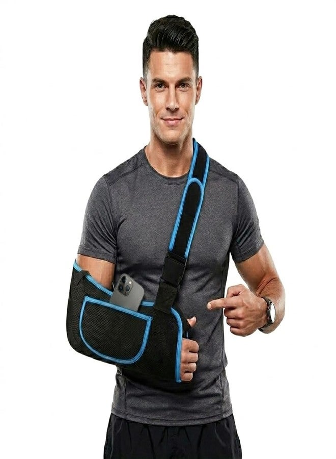 CareVego Arm Sling Pouch Belt with Adjustable Shoulder Strap for Fracture, Sprain & Dislocation Pain Relief | Forearm, Elbow & Wrist Support | Lightweight, Breathable Orthopedic Arm Brace Immobilizer for Men & Women - Image 1