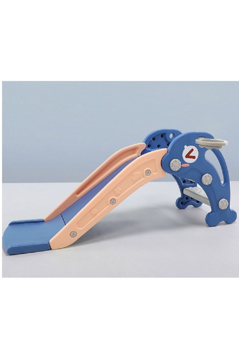 فول جوي زحليقه اطفال مع طوق كرة السلة  2 في 1 ، زحليقه للأطفال الصغار الأولاد والبنات المتسلقين، ألعاب داخلية وخارجية - Image 1