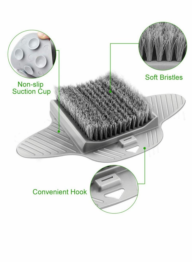 إسكدنيا Foot Cleaning Brush, Shower Massager with Suction Grip for Easy Use - Image 2