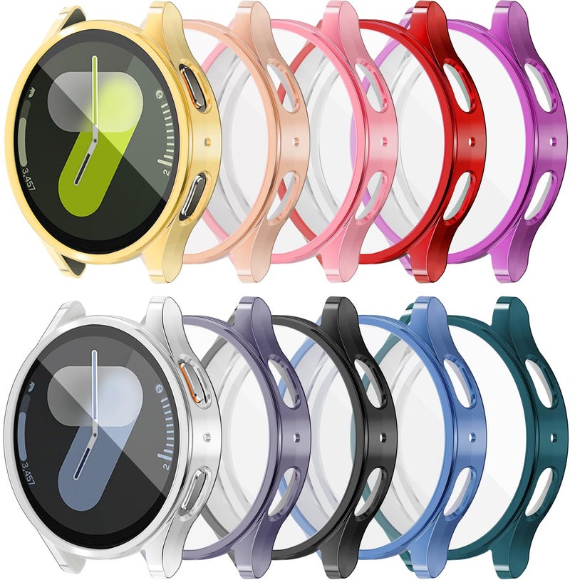 RICHONE [10Pack] 44mm for Samsung Galaxy Watch 7 44mm Screen Protector Case, Soft TPU Protective Bumper Full Protection Face Cover, Galaxy Watch7 44MM Guard Frame Accessories for Women Men (SM-L310) - Image 1