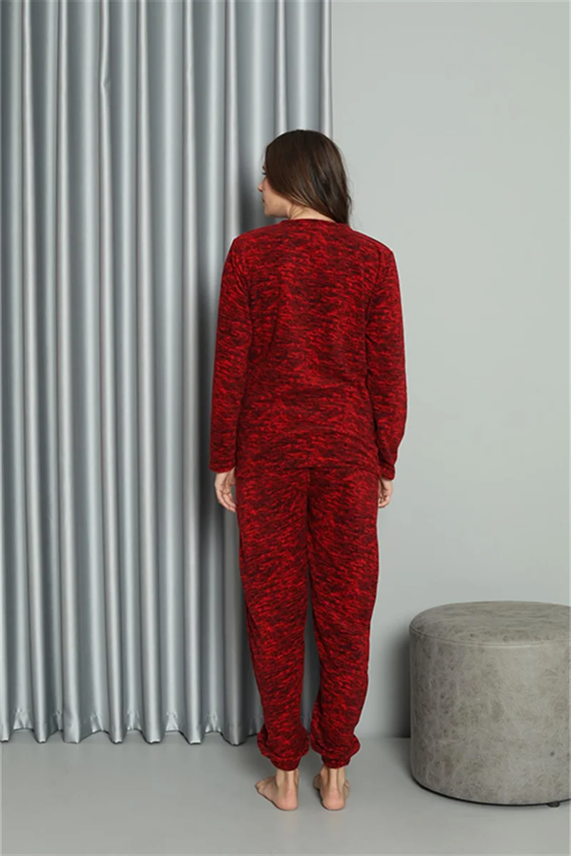 Akbeniz Welsoft Women's Polar Lover Combination Pajama Set 50125 Price is for One Set