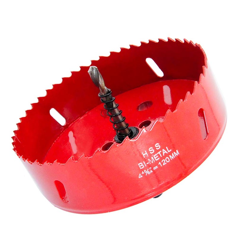 Laiwei 120mm Hole Saw, Hole Cutter, Drilling Tool for Drilling Wood,Aluminum Profile,PVC and Other Materials,Round Knife (4-3/4"(120mm)) - Image 1
