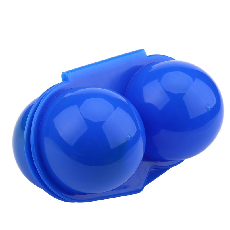 Portable Egg Container: Blue ABS Non-Toxic Material - 2-Egg Separate Case Design, Lightweight Egg Carrier for Outdoor Picnic Camping Barbecue - Image 5