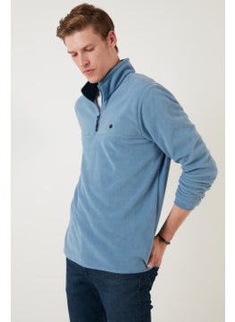 Buratti Slim Fit Anti-Pilling Non-Pilling Bato Collar Winter Raised Polar Fleece Men's POLAR 5906001  - Image 3