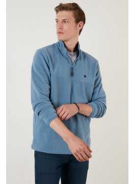 Buratti Slim Fit Anti-Pilling Non-Pilling Bato Collar Winter Raised Polar Fleece Men's POLAR 5906001  - Image 4