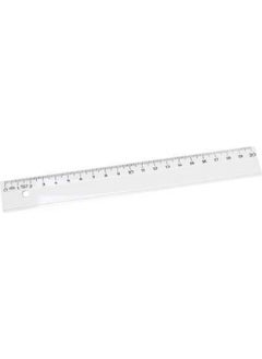 RIO 20 Cm Plastic Transparent Ruler 