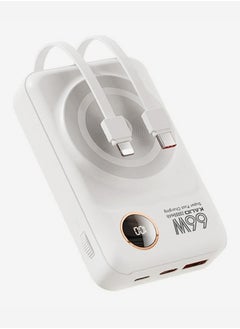 KALIO 2Packs Power Bank Fast Charging 20000mAh MagSafe 66W for Lightning and Type-C Devices, Mobile Phones, Tablets / White  - Image 2