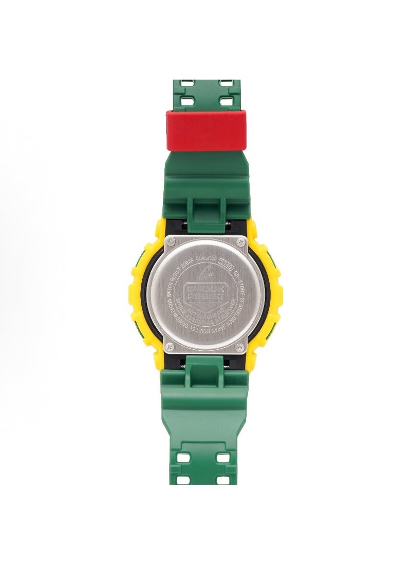 CASIO - CASIO Sports Waterproof and Shockproof Watch GA-110 Yellow-green - Image 1