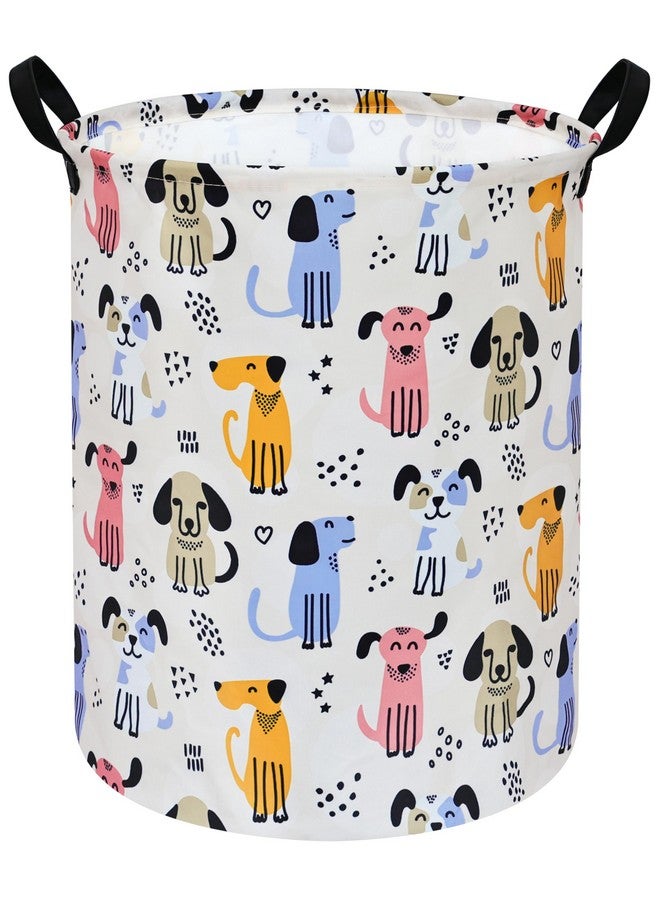DUYIY Round Laundry Hamper Storage Basket Laundry Organizer Hamper Storage Bins Clothes and Toys Box Nursery Hamper Gift Basket For Kids with Handles - Image 1