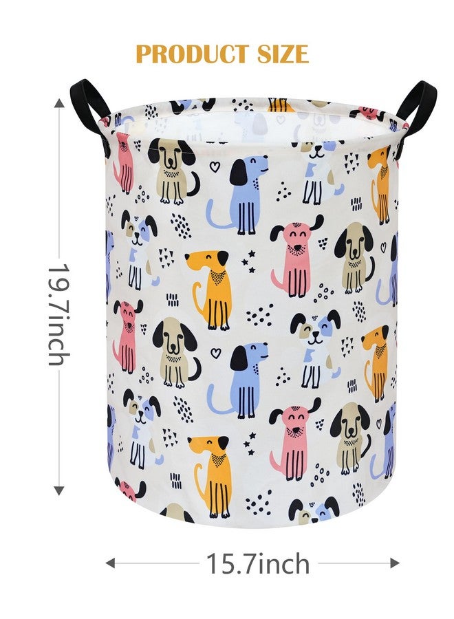 DUYIY Round Laundry Hamper Storage Basket Laundry Organizer Hamper Storage Bins Clothes and Toys Box Nursery Hamper Gift Basket For Kids with Handles - Image 2
