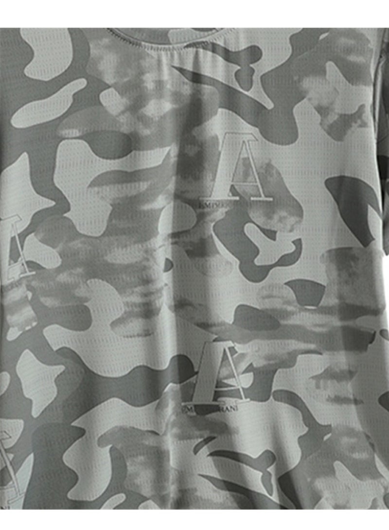 Summer camouflage ice silk short-sleeved men's quick-drying running outdoor thin casual T-shirt - Image 3