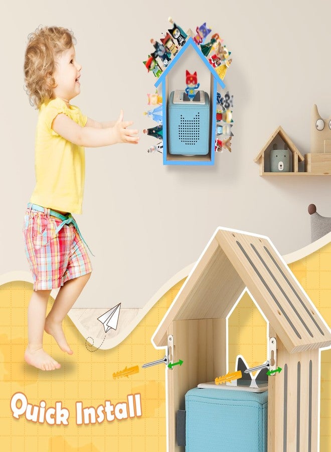 Taladad for Tonie Shelf,Tonies Storage for Creative Tonie Box 1 Toniebox 2 Magnetic Shelf for Tonie Figures,Characters,Wooden for Kids (Natural) - Image 5