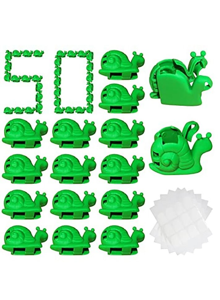 كاست ويف مصنع كليب تسلق النباتات ، 50 مصنع كليب ، غير مرئية ذاتية اللصق الجدار تركيبات المصنع ، مصنع الجدار تسلق المشبك ، الكروم الجر قوس ، مصنع الأسلاك والكابلات مدير - Image 1