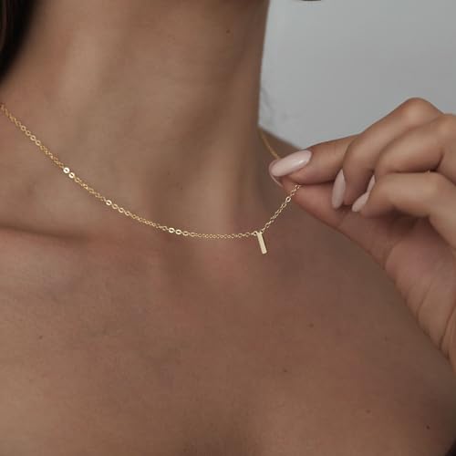 MIDEEO Initial Necklaces for Women, Dainty Letter Necklace Personalized Tiny Initial Pendant Necklace Monogram Cute Letter Name Choker Necklaces Christmas Gift - Image 4