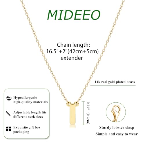 MIDEEO Initial Necklaces for Women, Dainty Letter Necklace Personalized Tiny Initial Pendant Necklace Monogram Cute Letter Name Choker Necklaces Christmas Gift - Image 3