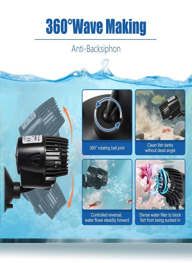 DaToo 1982GPH Mini Aquarium Circulation Pump Ultra-quiet Fish Tank Wave Maker With Suction Cup 360 Degree Rotatable Aquarium Power Head Submersible Water Pump For Freshwater And Saltwater - Image 3