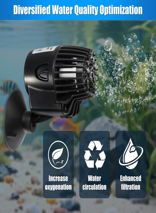 DaToo 1982GPH Mini Aquarium Circulation Pump Ultra-quiet Fish Tank Wave Maker With Suction Cup 360 Degree Rotatable Aquarium Power Head Submersible Water Pump For Freshwater And Saltwater - Image 4