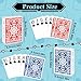 Metsyth Plastic Playing Cards Waterproof Cards Poker Card 2 Pack Playing Card Large Print for Adults Seniors Deck of Card Set Poker Cards for Beach Trip Pool Party Games Blue Red - Image 4