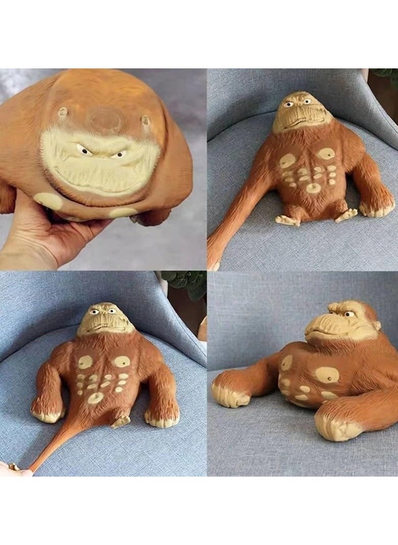 Eworld Pack of 2 Stretchable Gorilla Stress Relief Toy for Kids and Adults, Soft, Durable and Sensory Friendly Squeeze Decompression Toy for Anxiety, Autism and Relaxation, Perfect Gift for Birthdays, Christmas and Special Occasions  - Image 4