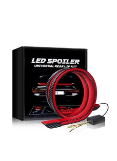 WINCA Universal Carbon Fiber Led Spoiler Lights Turn Signal Brak Warning Stop Tail Lamp Car External Light Strip For Modified Vehicle  - Image 1
