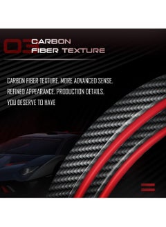 WINCA Universal Carbon Fiber Led Spoiler Lights Turn Signal Brak Warning Stop Tail Lamp Car External Light Strip For Modified Vehicle  - Image 2