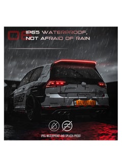WINCA Universal Carbon Fiber Led Spoiler Lights Turn Signal Brak Warning Stop Tail Lamp Car External Light Strip For Modified Vehicle  - Image 3