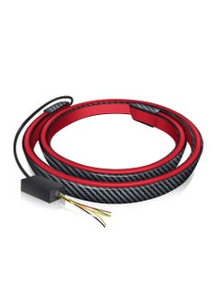 WINCA Universal Carbon Fiber Led Spoiler Lights Turn Signal Brak Warning Stop Tail Lamp Car External Light Strip For Modified Vehicle  - Image 5