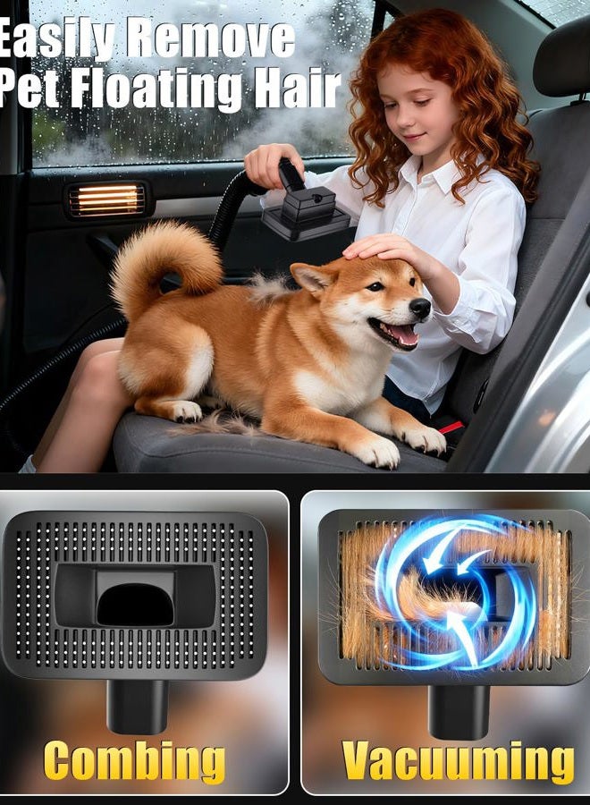 SEEDUSTRY Handheld Vacuum Cleaner Cordless, Mini Car Vacuum/Portable Pet Grooming Vacuum Cleaner, 3 Suction Modes-Up to 18000pa, 6 Blow & & Deflate & Inflate Nozzles for Car, Pet, Office, Home - Image 5