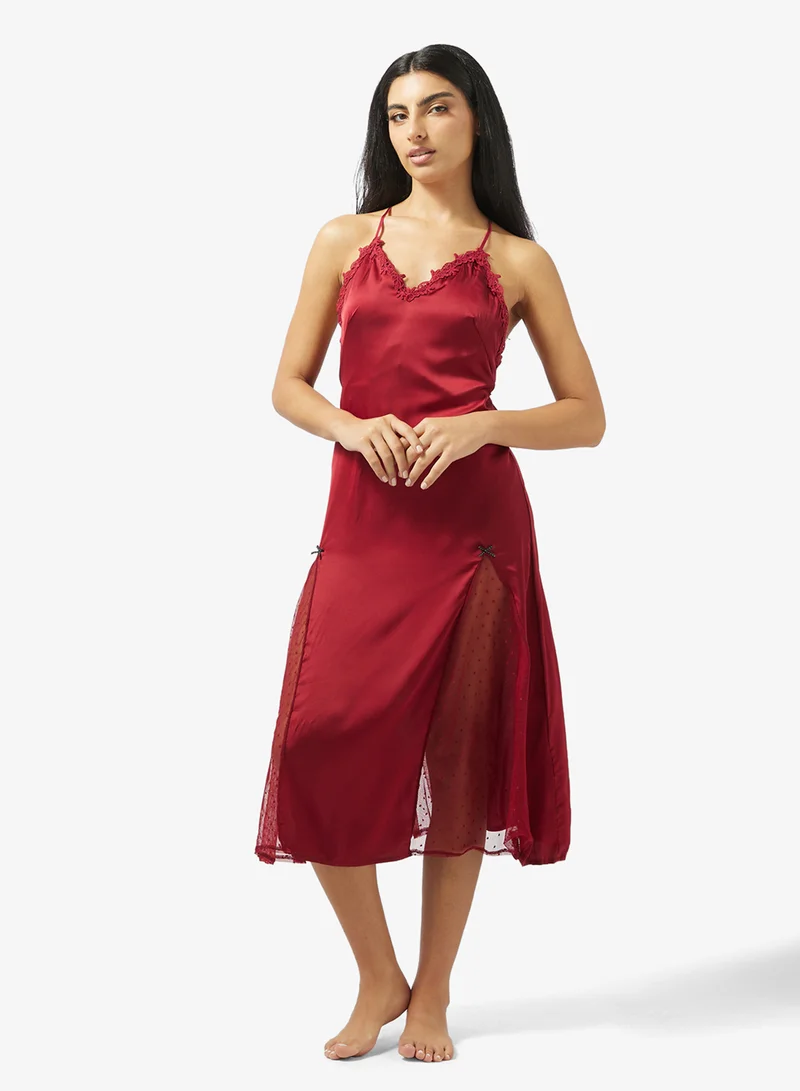 Ella  Night Dress With Sheer Robe for Women | Best Price UAE