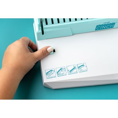 We R Memory Keepers Comb Cinch Book Binding Machine, Includes 10 8 mm Binding Combs, Book Binding Kit, Easy to Use, Use for Scrapbooking, Home Offices, & Classrooms - Image 5