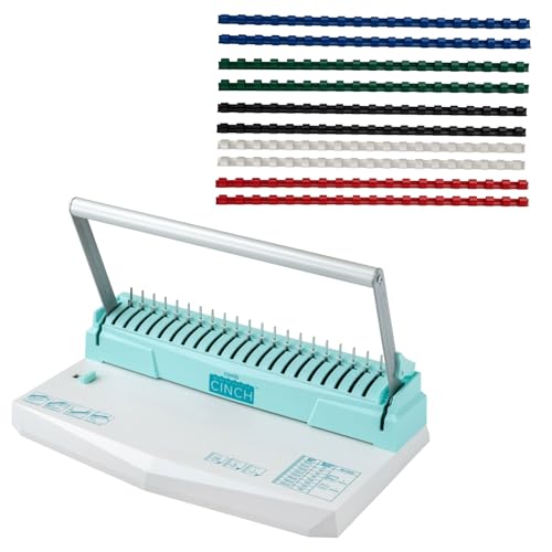 We R Memory Keepers Comb Cinch Book Binding Machine, Includes 10 8 mm Binding Combs, Book Binding Kit, Easy to Use, Use for Scrapbooking, Home Offices, & Classrooms - Image 1