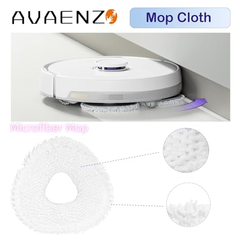 Avaenzo Replacement Mop Pads Compatible with Narwal Freo Pro X Ultra Narwal Freo Z Ultra Z10 T10 J3 J4 J5 R10 Microfiber Resuable Mop Cloth Robot Vacuum Cleaner Accessories - Image 2