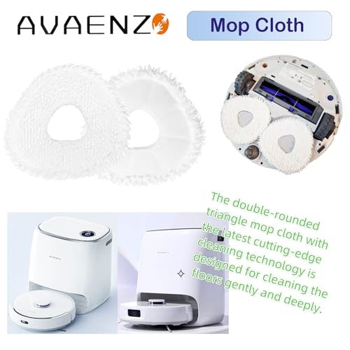 Avaenzo Replacement Mop Pads Compatible with Narwal Freo Pro X Ultra Narwal Freo Z Ultra Z10 T10 J3 J4 J5 R10 Microfiber Resuable Mop Cloth Robot Vacuum Cleaner Accessories - Image 4