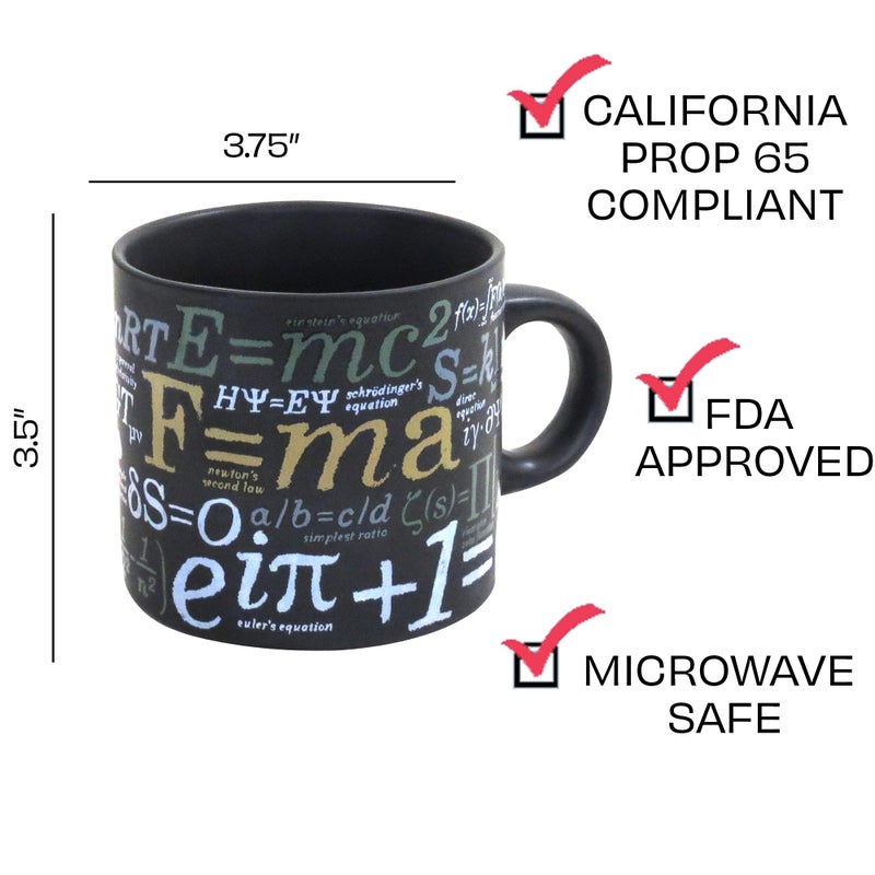 The Unemployed Philosophers Guild Math Mug - Sip Your Coffee While Learning Famous Mathematical Formulas and Equations, Comes in a Fun Gift Box, 14oz - Image 2