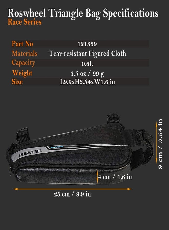 Roswheel Race Series 121444 Bike Frame Mounted Bag Bicycle Triangle Pouch Cycling Accessories Pack for Road Bike - Image 4