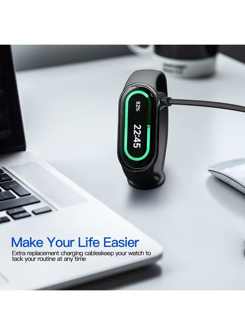 SOLARAE USB Charger, Cable Compatible with Xiaomi Mi Band 8, Smartwatch Replacement USB Charger Adapter Charge Cord Charging Dock Compatible for Mi Band 8 Activity Fitness Tracker - Image 2