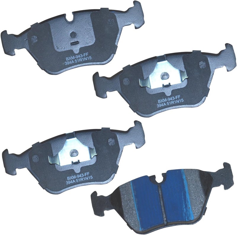Bendix Premium SBM394A Semi-Metallic Front Brake Pads for Select Models Audi 100 Quattro, 200, 200 Coupe Jaguar Vanden Plas, XJ6, XJ8, XJ12, XJR, XK8 - Image 1