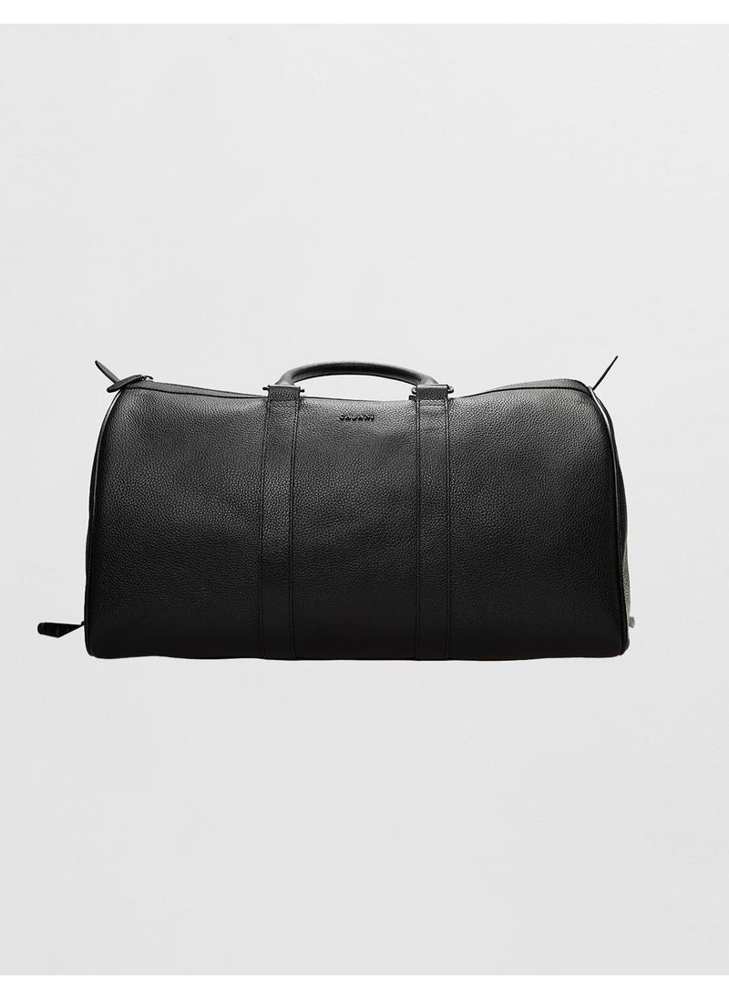 Cabani Leather Black Travel Bag  - Image 1
