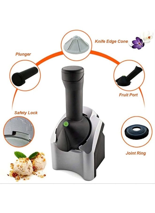 Denx - DENX Frozen Fruit Ice Cream Maker, DIY Healthy Soft Serve Sherbet, Smoothie, Frozen Yogurt, BPA Free, No Additives and Artificial Colors, Dessert Machine for Home and Kids - Image 1