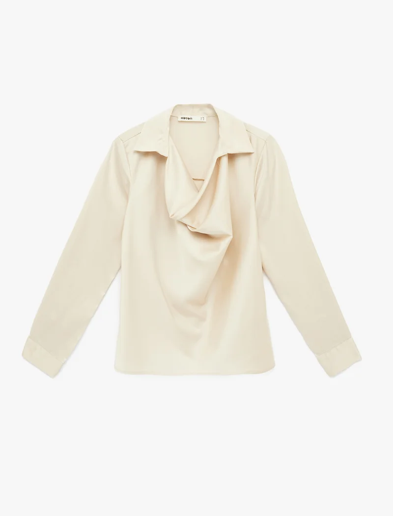 كوتون Satin Blouse