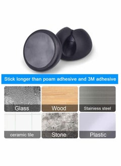 Y&D 20 Pack Multipurpose Cable Clips Holders Self Adhesive Cord Desk Management Wire Holder for Organizing Cables Cords and Wires Home Office  - Image 4