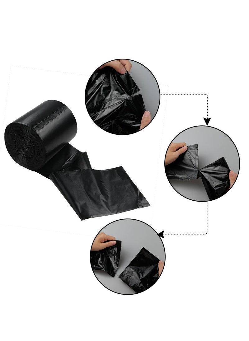 TOPDOC TOPDOC EcoFriendly Small Garbage Bags 19 x 21 Inches Pack of 3 for Dry Wet Waste Disposable Dustbin Bag Trash Bag Biodegradable Garbage Bag Bags Per Roll Dustbin covers Black  - Image 2