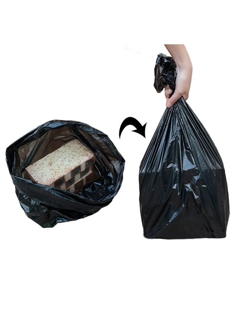 TOPDOC TOPDOC EcoFriendly Small Garbage Bags 19 x 21 Inches Pack of 3 for Dry Wet Waste Disposable Dustbin Bag Trash Bag Biodegradable Garbage Bag Bags Per Roll Dustbin covers Black  - Image 5