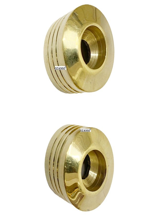 Ozango Bike Antique Desgin Plain Handle Bar Weight Handlebar Weight Pure Brass Golden Suitable for RE Battle Green - Image 4