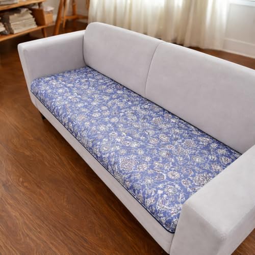 Homerz Premium Sofa Panel with Digital Prints, Antislip Backing, Super Soft Velvety Fabric Sheets Liners Kitchen (Kriti, 5 (3+1+1) Seater) - Image 4