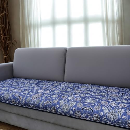 Homerz Premium Sofa Panel with Digital Prints, Antislip Backing, Super Soft Velvety Fabric Sheets Liners Kitchen (Kriti, 5 (3+1+1) Seater) - Image 1