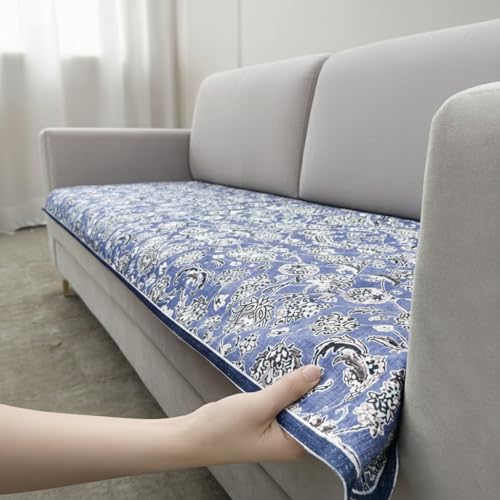 Homerz Premium Sofa Panel with Digital Prints, Antislip Backing, Super Soft Velvety Fabric Sheets Liners Kitchen (Kriti, 5 (3+1+1) Seater) - Image 5