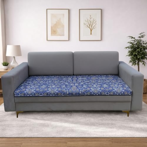 Homerz Premium Sofa Panel with Digital Prints, Antislip Backing, Super Soft Velvety Fabric Sheets Liners Kitchen (Kriti, 5 (3+1+1) Seater) - Image 2
