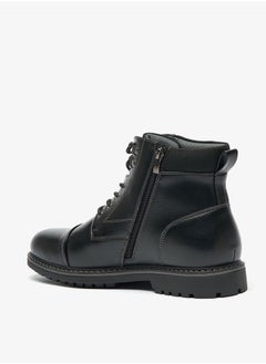 LBL by Shoexpress Men's Textured Chukka Boots with Zip Closure  - Image 2