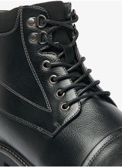 LBL by Shoexpress Men's Textured Chukka Boots with Zip Closure  - Image 5